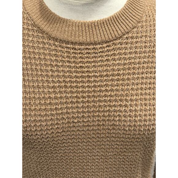Time & Tru Brown Waffle Knit Sweater Womens XS - Picture 2 of 7